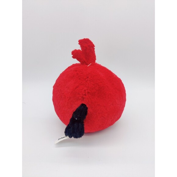 Angry Birds Red Bird 6" Plush Stuffed Animal Toy Rovio 2010 Stuffie Bird Round - Picture 2 of 12